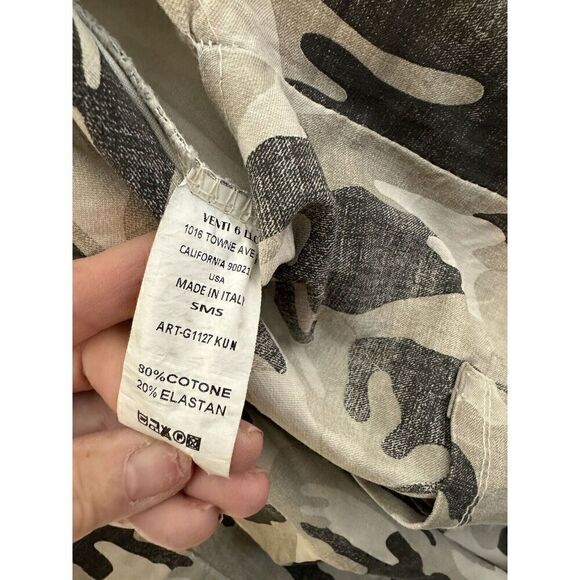 Vintage L’AVIE Made In Italy Stretch Camo Jumpsuit Overalls Rare! L XL - Picture 9 of 10